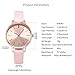 KIMOMT Women's Watches Leather Band Luxury Quartz Watches Waterproof Fashion Creative Wristwatch for Women Ladies