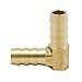 MettleAir 99HB-10-1 PK 5/8" ID Elbow 90 degree Hose Barb Union Fitting, Brass