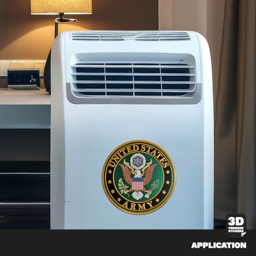 Official United States Army Seal 3D Sticker: Raised 3D Car Decals, Waterproof Military Bumper Stickers, Patriotic US Army Emblem for Trucks & Laptops (7" Green & Gold) by Stickmadly - Image 6