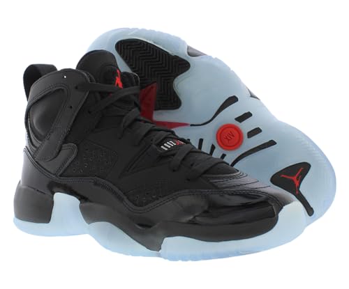 Image of Nike Mens Jumpman Two Trey Running-Black /University RED-BLACK-WHITE-DO1925-003-8