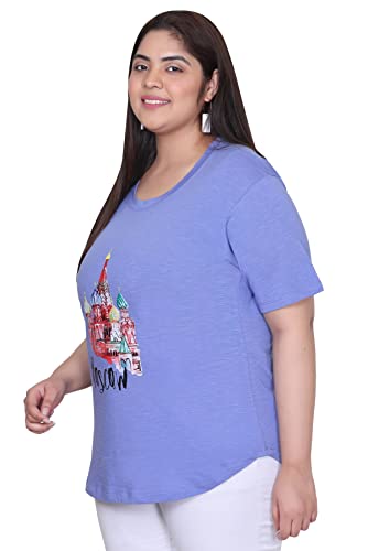 Image of In Love Women's Graphic Printed Cotton Plus Size Longline T-Shirt | Cotton fabric - soft longline T-shirt with easy plus-size fit