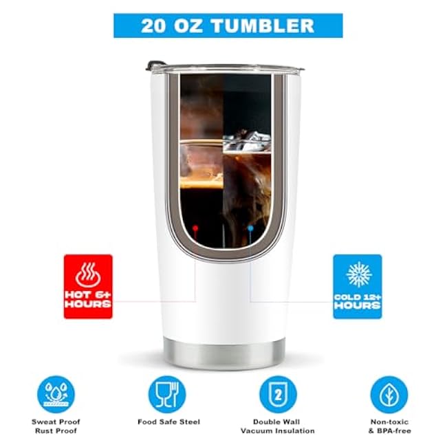 Western Gifts for Women Men, Cowgirl Accessories, Rodeo Birthday Party Decorations, Cowboy Party Favors, 20 Oz Stainless Steel Tumbler-Reusable & Leak Resistant