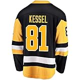 Outerstuff Phil Kessel Pittsburgh Penguin #81 Black Yellow Home Youth Premier Jersey (Small/Medium...
