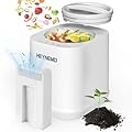 HEYNEMO 4L Electric Composter for Kitchen, Smart Compost Bin Outdoor/Indoor, Odorless Auto-Cleaning Countertop Composter Kitchen Bin, 3 Modes Food Waste Compost Machine with Safety Lock