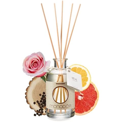 Duftstäbchen Raumduft Aufregend Made in Italy - langanhaltend 200ml - nachhaltiger Raumduft Zitrone - Rose Cover