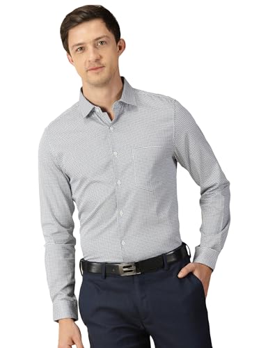 Image of Thomas Scott Men's | Checks | Full Sleeve | Slim Fit | 100% Cotton | Point Collar | Formal Shirt
