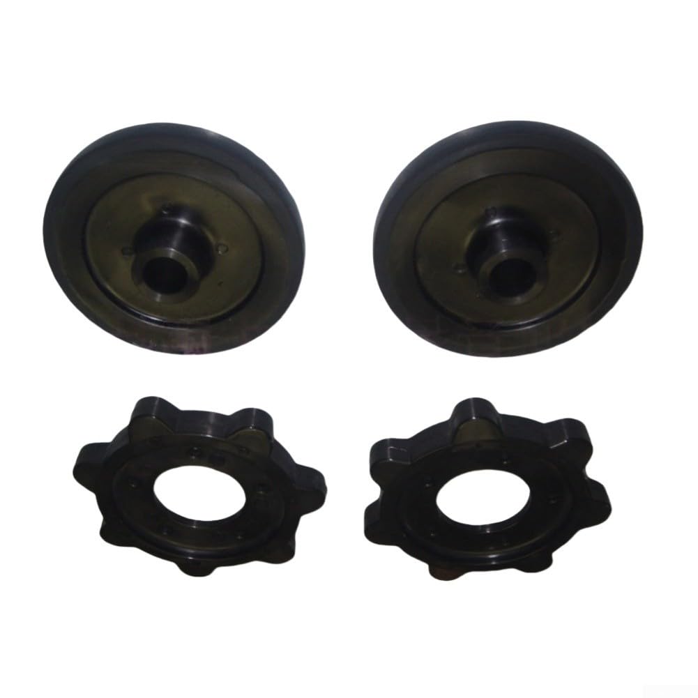 Set pignone e ruota folle dell'albero motore per motoslitta Cat, per codici articolo 0102-015,0102-077,0102-011,0102-007, componenti di ricambio neri