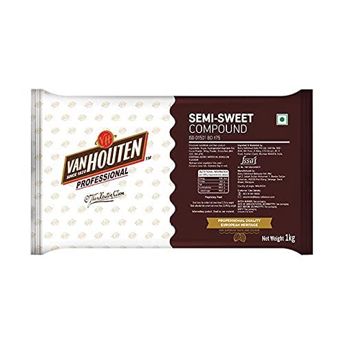 Vanhouten Semi Sweet Chocolate Compound Slab, 1 KG (B099KL8YNK) Amazon Price History, Amazon Price Tracker