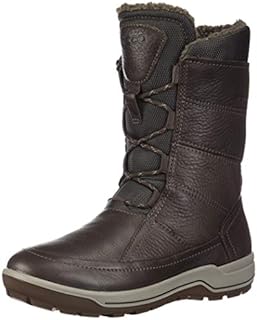ECCO Women's Trace Lite High Snow Boot, Coffee Nubuck, Numeric 11 Point 5
