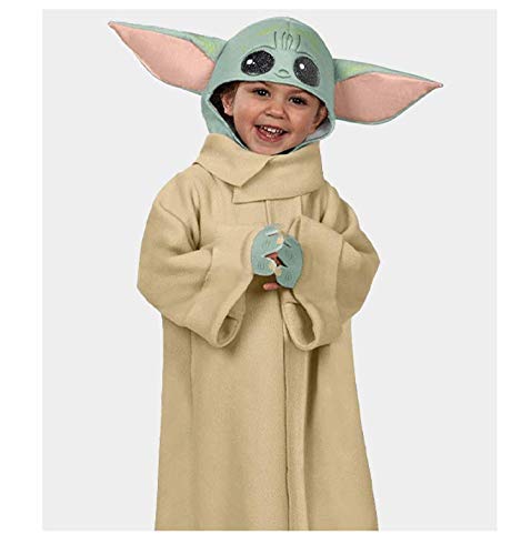 Nieuwe Star Wars Yoda Baby Yoda Jedi Master Alien Cos rollenspel kostuum (hoed + kleding, M (5~7 jaar oud) - Image 5