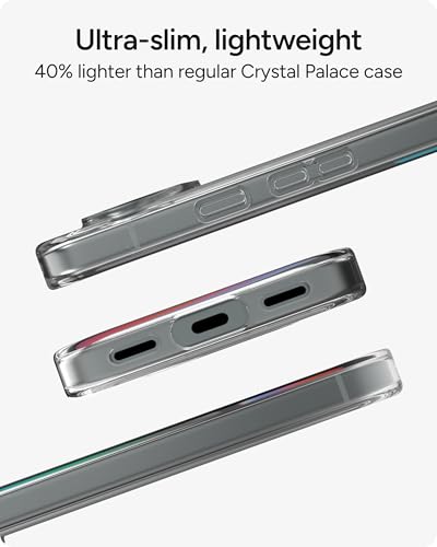 Image of ZAGG Crystal Palace Lite Google Pixel 10 /10 Pro Case - Crystal Clear, Ultra-Slim, 10ft Drop Protection, Graphene Strength, Anti-Yellowing, Wireless Charging Compatible, Clear