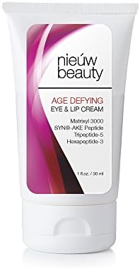 AGE DEFYING EYE & LIP CREAM by nieuw beauty. Anti-Aging for Women and Men. Firming & Long Term Reduction for Wrinkles, Bags & Dark Circles. Tightens, Firms and Hydrates for All Skin Types (1 oz)