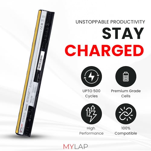 Image of Mylap Battery for Lenovo G505S G500S G400S G50-70 G50-80 G50-30 PN: L12L4A02 L12L4E01 L12M4A02 L12M4E01 L12S4A02 L12S4E01 Hi-Performance Battery 14 Month Replacement Warranty
