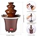 GLMFAN Chocolate Fondue Fountain, 3 Tier 10oz Electric Chocolate Fountain Machine, Stainless Steel Chocolate Melt Fondue Machine for Parties Cheese Candy, Dip Strawberries Vegetables and More Auto Off