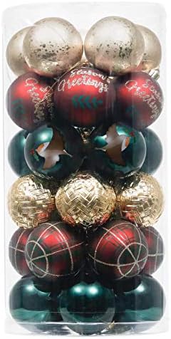 Valery Madelyn Christmas Baubles for Traditional Christmas Tree Decorations,100pcs 3-10cm Shatterproof Christmas Baubles,Silver and Blue Christmas Ball Ornaments for Christmas Tree Decorations