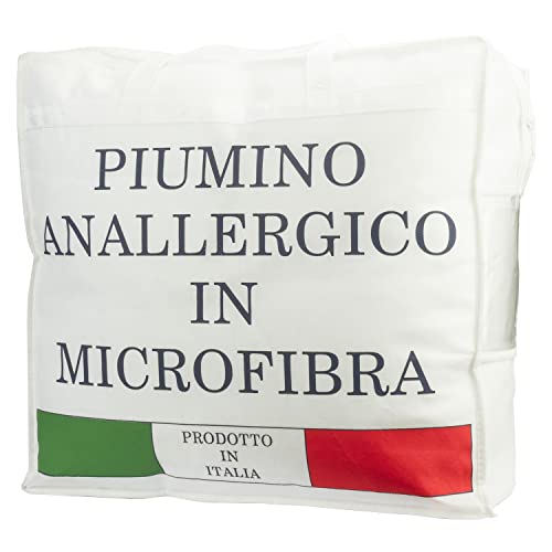 Tata Home Piumino Estivo Matrimoniale Primaverile Imbottitura 100 gr mq Piumino Leggero in Morbida Microfibra Misura 250x200 cm Made in Italy Mod. Adamello