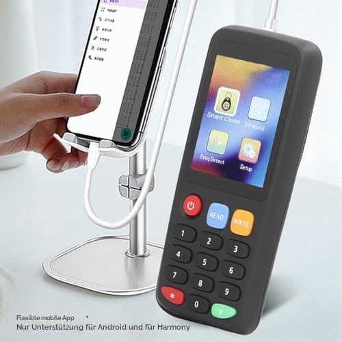 X7 NFC-Kartenleser, RFID-Kartenkopierer, Lesegerät, Schreibgerät für IC-ID-Karten, Smartcard-RFID-Kopierer, ID-IC-Lesegerät, HD-Vollfarbbildschirm (5 UID-Schnallen. 5 UID-Karten)
