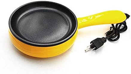 BULUSHI Cuisine 6-Inch Non-Stick Electric Skillet , Yellow Mini frying pan