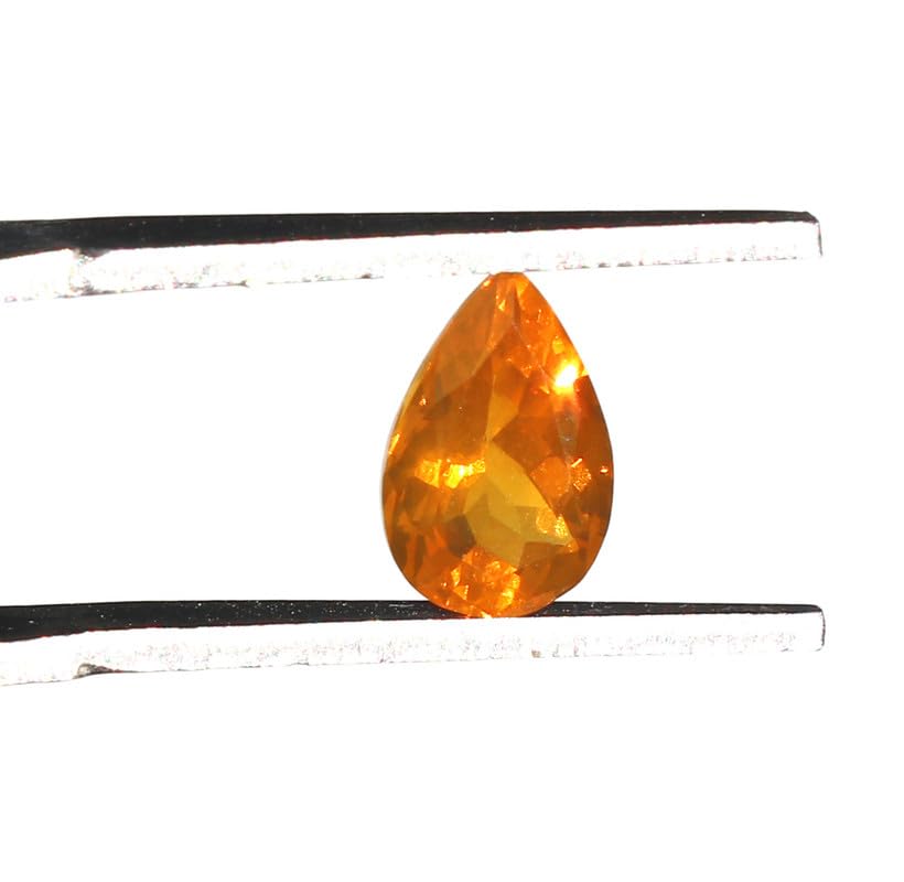 Opale mexicaine naturelle poire 7.8mm, évitez les imitations synthétiques