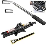 Scissor Jack for Car - 2 Ton (4,409 lbs) - Portable Tire Jack Tool, Ideal for SUV & Auto - Universal Emergency Kit with Heavy Duty Lug Wrench