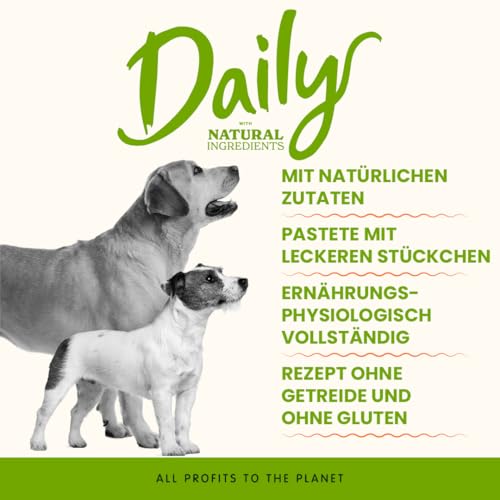 Almo Nature Daily Nassfutter für Hunde mit Huhn- 24er Pack (24 x 400 g)