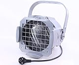  Halogen Scheinwerfer silber 600W für flächige Ausleuchtung, incl. 4 Linsen - Beleuchtung für Messestand, Licht Messe Stand, Scheinwerfer für Ausstellung, Beleuchtungstechnik Messestände