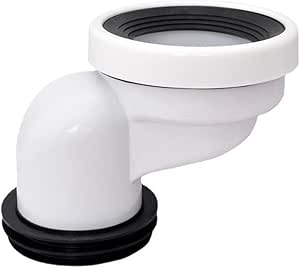 Buse D'évacuation Droite En PVC, Raccord WC, Joint En Caoutchouc (C