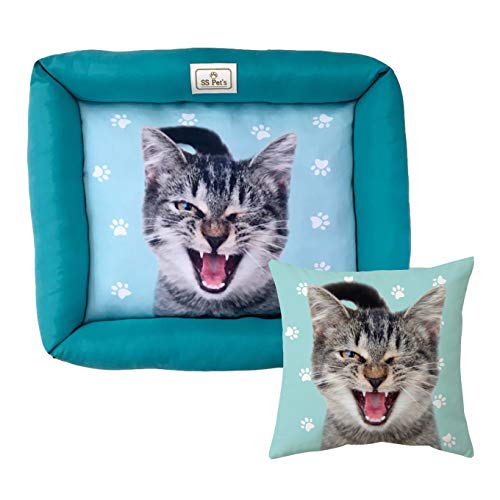 Cama e Almofada Pet Gato Sorrindo SS Pets para Cães