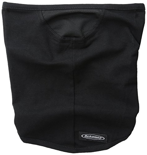 Schampa Stretch Cotton Lycra Facemask (Black, One Size)