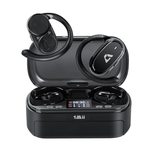 1Mii AI Open Ear Headphones, Bluetooth 6.0 Wireless Over Ear Earbuds 180&deg;...