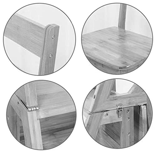 Silla plegable de bambú para ganar espacio en la cocina y dormitorio 5