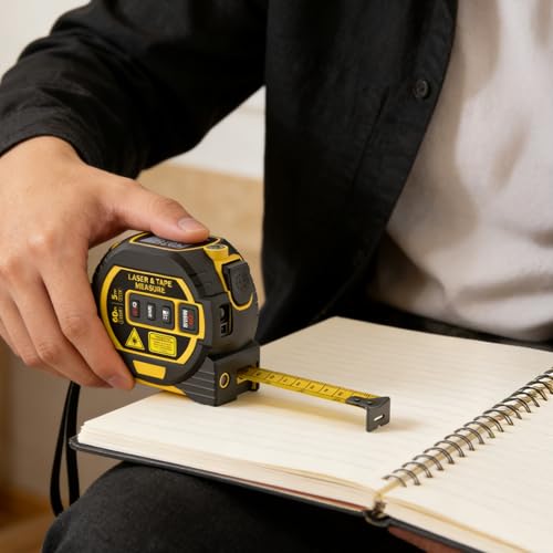 Muylux 3-in-1 Laser Tape Measure, Digital Tape Measure with Laser Distance Measuring Tool, LCD Display, Electronic Measuring Tape for Home, Construction and Engineering, laserpower<1mW by Muylux - Image 5