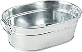 Fácil de usar. Genware NEV-GSB2315 Cubeta de acero galvanizado, 23 cm x 15 cm x 7 cm
