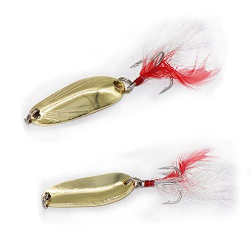 STORE99® silvery 8g : luremaster 6pcs 8g 2color fishing lure metal spoon iscas artificial bait para pesca pescaria cuilleres de peche