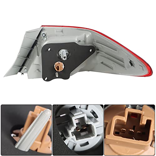 Munirater 1-Pack Rear Left Tail Light Brake Lamp Assembly Replacement For 2015-2017 Toyota Camry Outer Driver Side 8156006640 To2804121 #TOP4