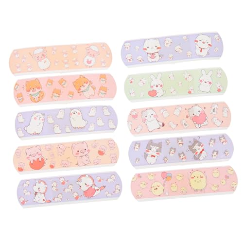 Vendajes para heridas infantiles transpirables dibujos animados protector adhesivo 120 piezas