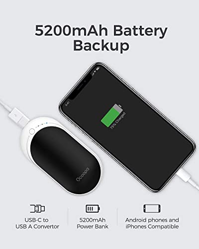 OCOOPA-Hand-Warmers-Rechargeable-1-Pack-5200mAh-Electric-Portable-Pocket-Heater-Heat-Therapy-Great-for-Raynauds-Hunting-Golf-Camping-Women-Mens-Gifts