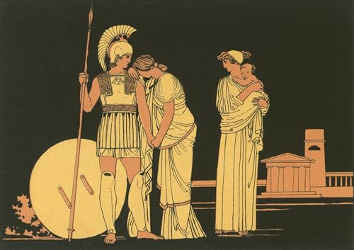 Tableaux Peinture Décorative Hector et Andromaque Flaxman Affiches d'Art 60x90