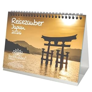 Reisezauber Japan DIN A5 Tischkalender für 2026 Japan Tokio Stadt Reise Land Urlaub - Seelenzauber
