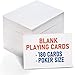 Produktbild LotFancy Leere Spielkarten zum Selbst Gestalten 180 Stück, Spielkarten Blanko 63x88 mm, Leere Karten in Pokergröße (Mattfinish)