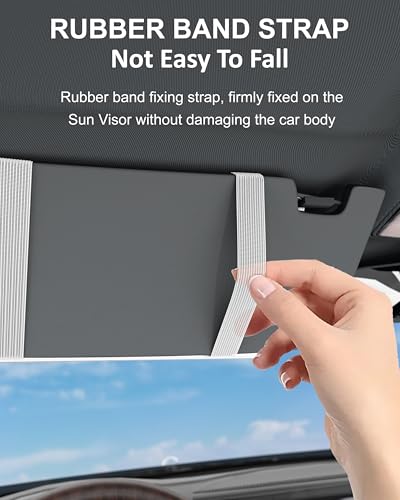 Image of FEDUS Premium Car Sun Visor Organizer CAR Organiser and Storage Car Document Holder, Sunglasses Holder for Car, car All New Accessories Multipocket Pouch Auto Interior Accessories for Truck, SUV, Van