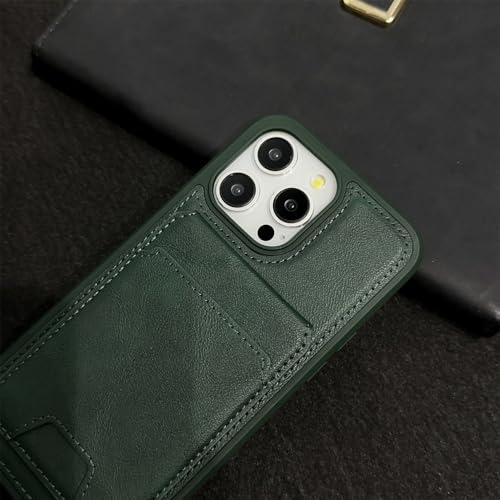 Étui en cuir sensation peau bleu de qualité supérieure pour iPhone 11 - 5