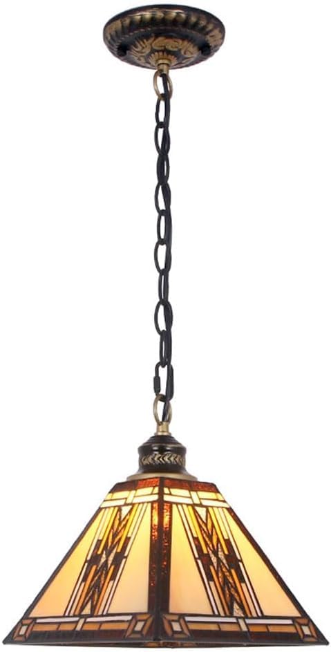 Lampe à suspension carrée vintage avec fil réglable noir
