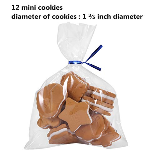 200 Poly Treat Bags 5x7 with 4" Twist Ties Assorted Colors - 1.4mils Thickness OPP Plastic Bags of Candy Cookie Treat (5'' x 7'') - Thumbnail 4
