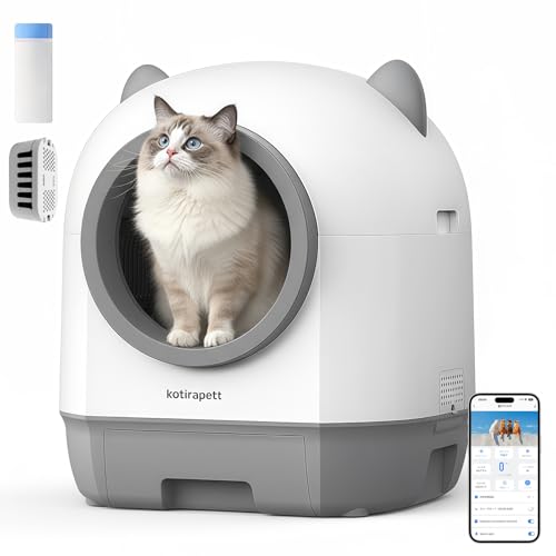 Kotirapett �L �g�C�� �������|,80L��e�� ���������Ή� �����g�C�� ��^�L�p,������| �S�����g�C�� �R���p�N�g �É� ���L�@�\ �ԊO�����S�Z���T�[���� ��pAPP IOS/Android�Ή� ���{��������t��