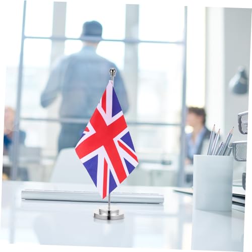Drapeau de table britannique bureau décorations petit tissu 3 pièces