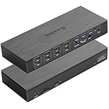 WAVLINK DisplayLink Docking Station 4 Monitors (5K/4K@60Hz), USB C Docking Station for Laptop with PD 100W, for Thunderbolt 3/4, USB-C Windows and Mac (4 HDMI, 4 DP, SD 4.0, 2.5Gbps LAN)