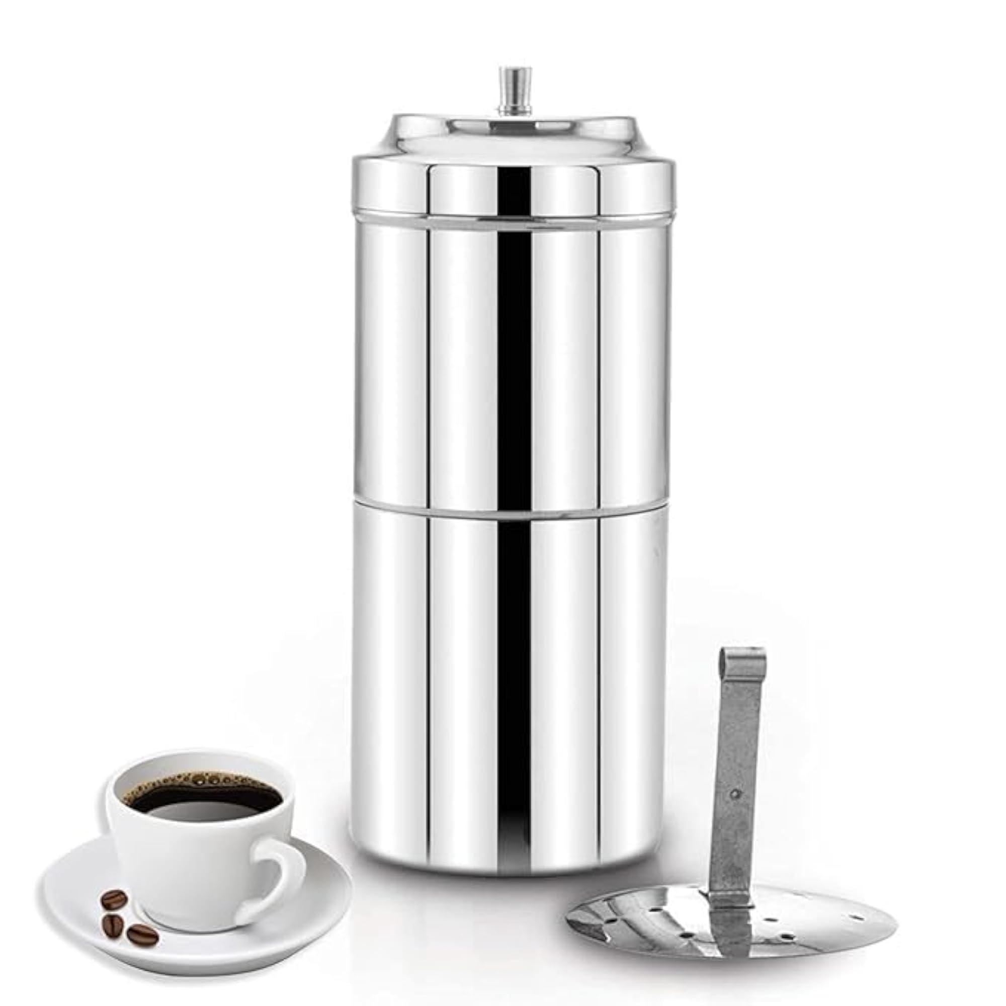 Stainless Steel Coffee Maker for 4 to 6 Cups, 400ml