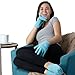 NatraCure Moisturizing Gel Booties and Gloves Set - (for Dry Skin, Dry Hands, feet, Cracked Heels, cuticles, Rough Skin, Dead Skin, use with Your Favorite lotions) - 155/175-AQ/RET - Color: Aqua