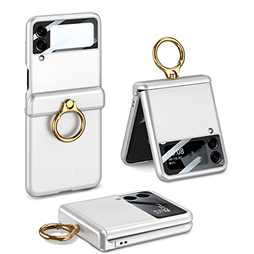Coque Samsung Galaxy Z Flip 4 avec porte-anneau et charnière magnétique